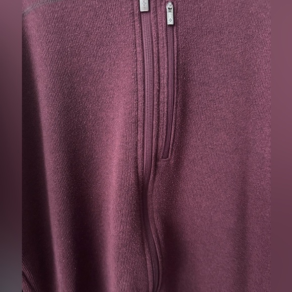 Columbia maroon sweater knit zip up
jacket with sherpa collar Size XL - Picture 3 of 7